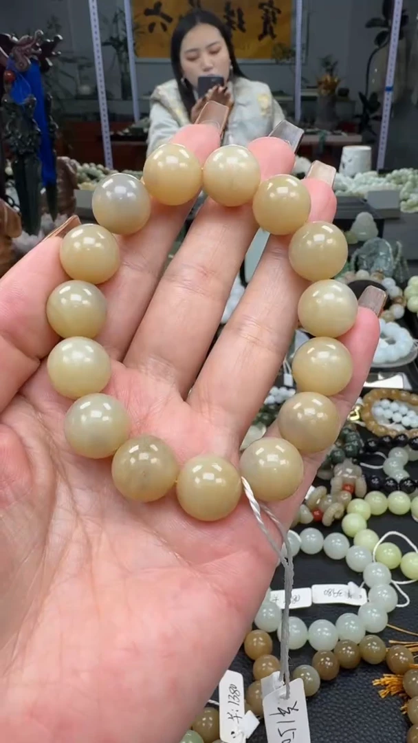 未镶嵌手串和田玉新疆且末蜂蜜糖卡14