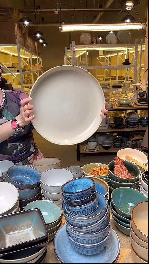 瓷78外贸尾货窑变釉下彩默认微瑕