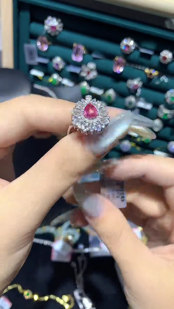 蓝宝石戒指18K金镶嵌YZ杨教授