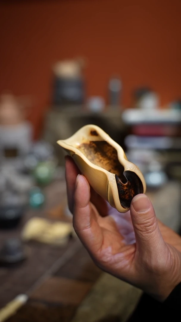 【闪购商品】原创手作龟甲竹茶则