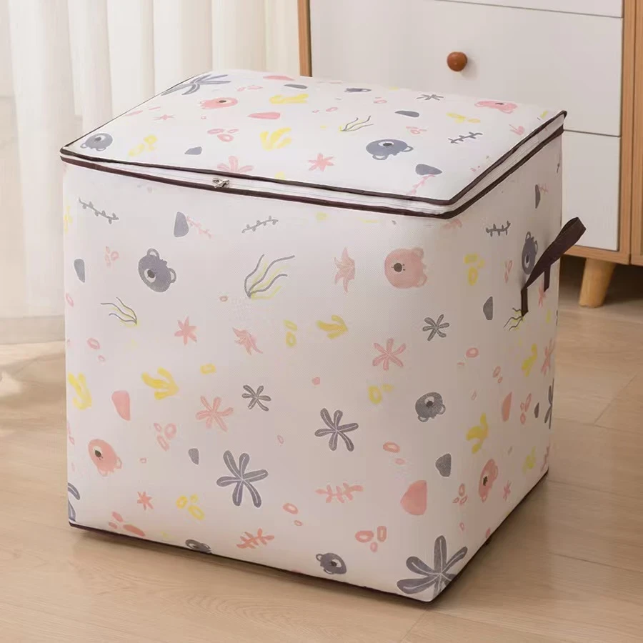 新款【海草熊收纳袋】可爱防水家用大容量印花卡通可折叠储物收纳袋