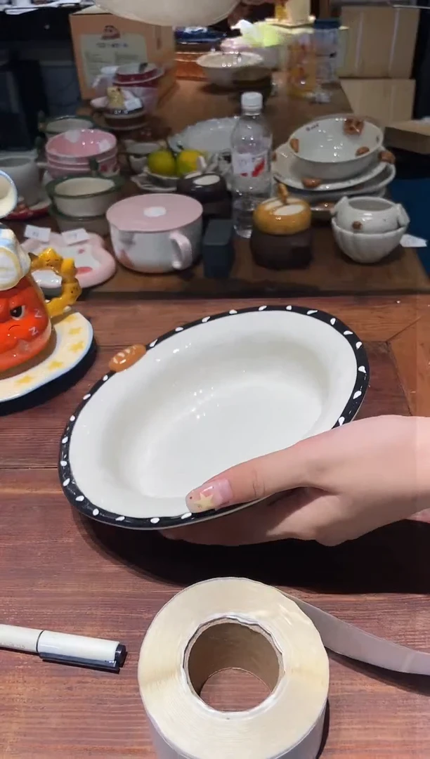 瓷380 碱水结 面包 圆盘 瑕疵