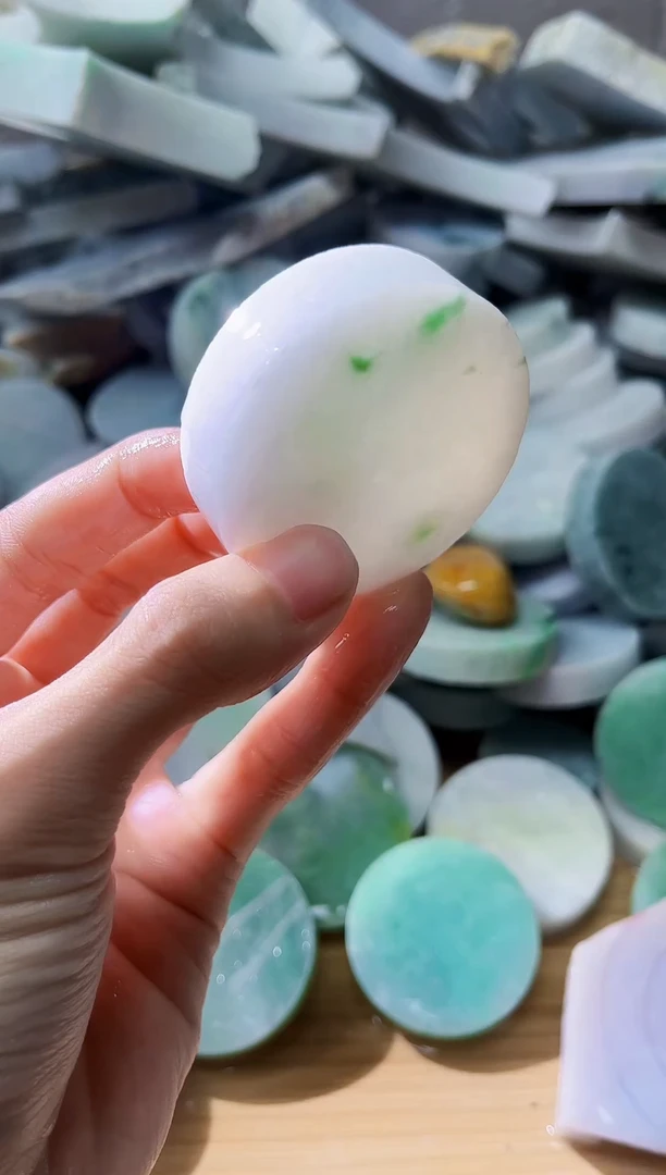 裸石翡翠翡翠a货正品玉石南陈285