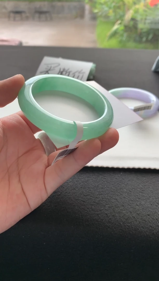 未镶嵌手镯翡翠56.2正圈买断Y1447