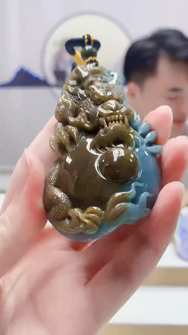 未镶嵌定制翡翠5060zm-毛货挂件80