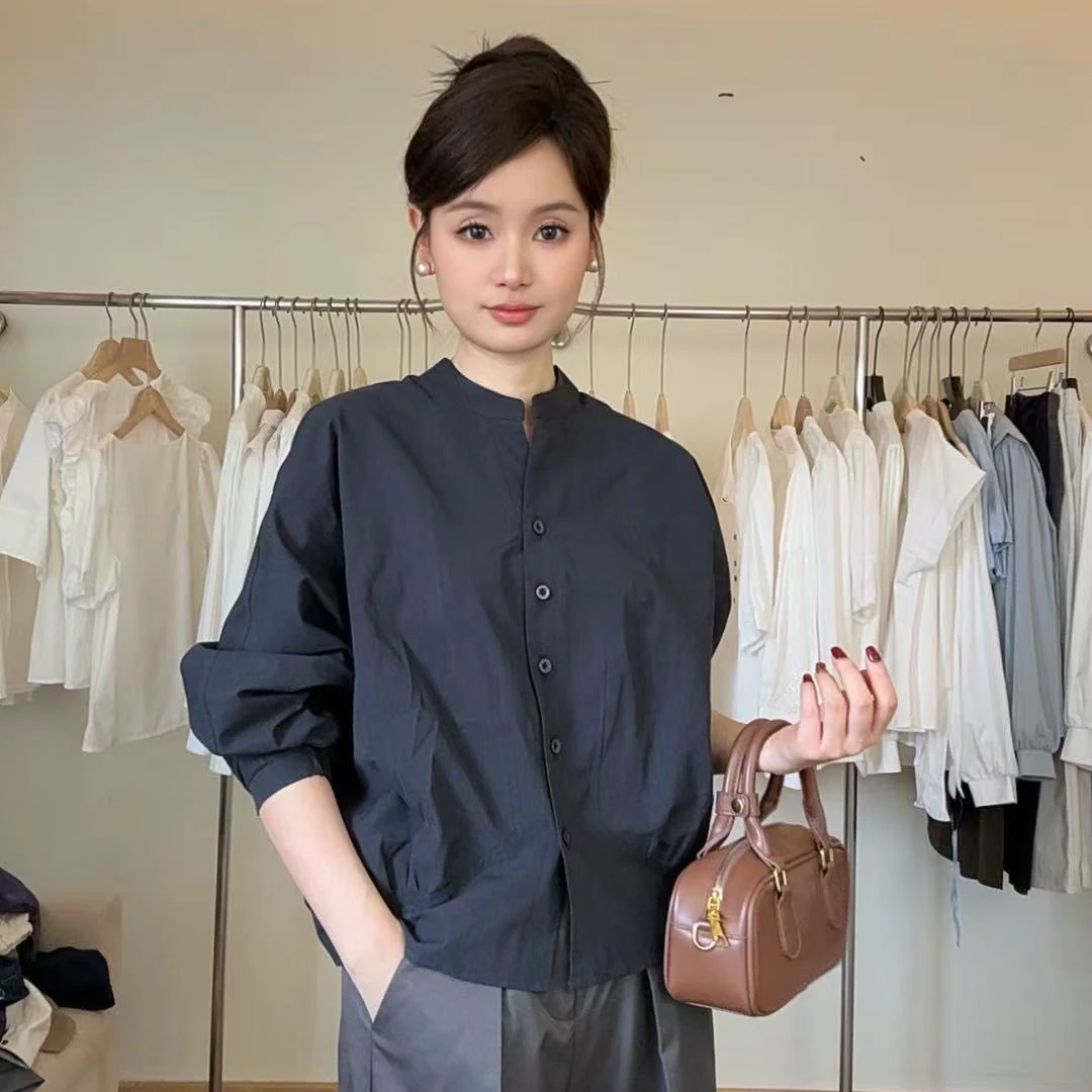 高级感时尚衬衫女秋款气质长袖通勤洋气显瘦上衣