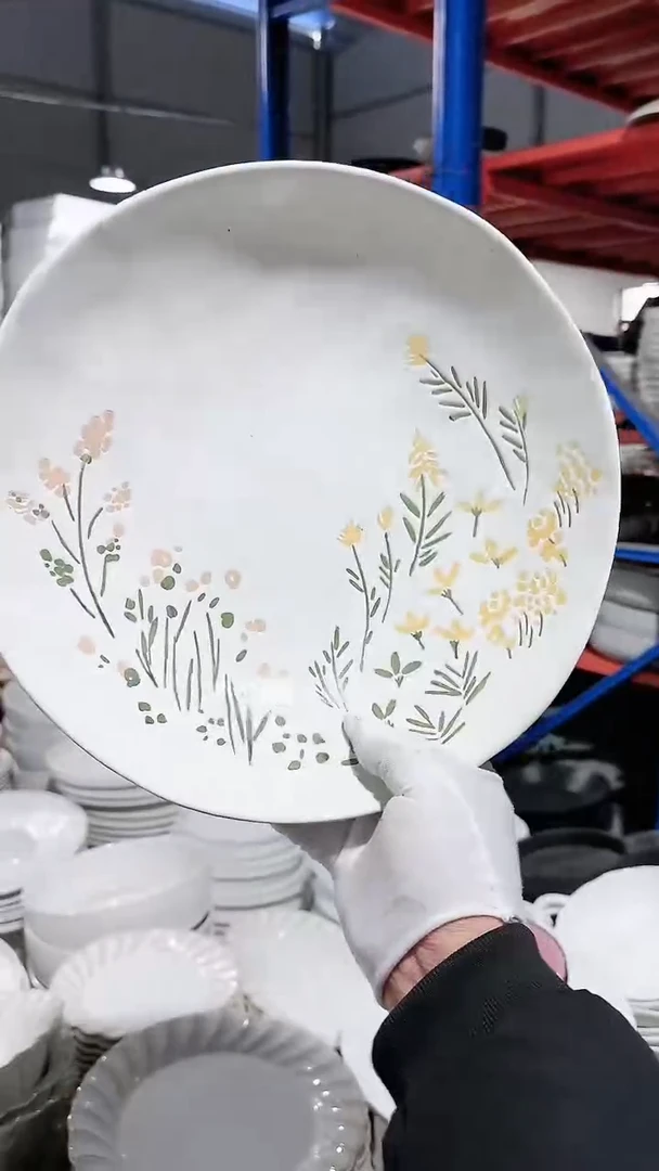 【闪购商品】瓷片12英寸大号汤碗 微瑕凑满20元包邮