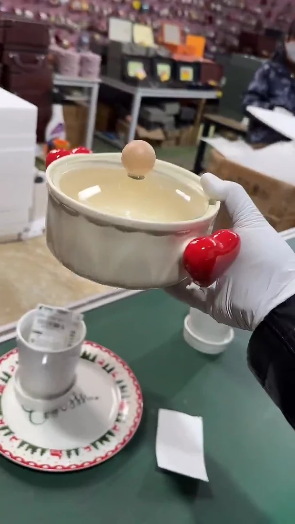 陶瓷带盖泡面碗 微瑕凑满20元包邮