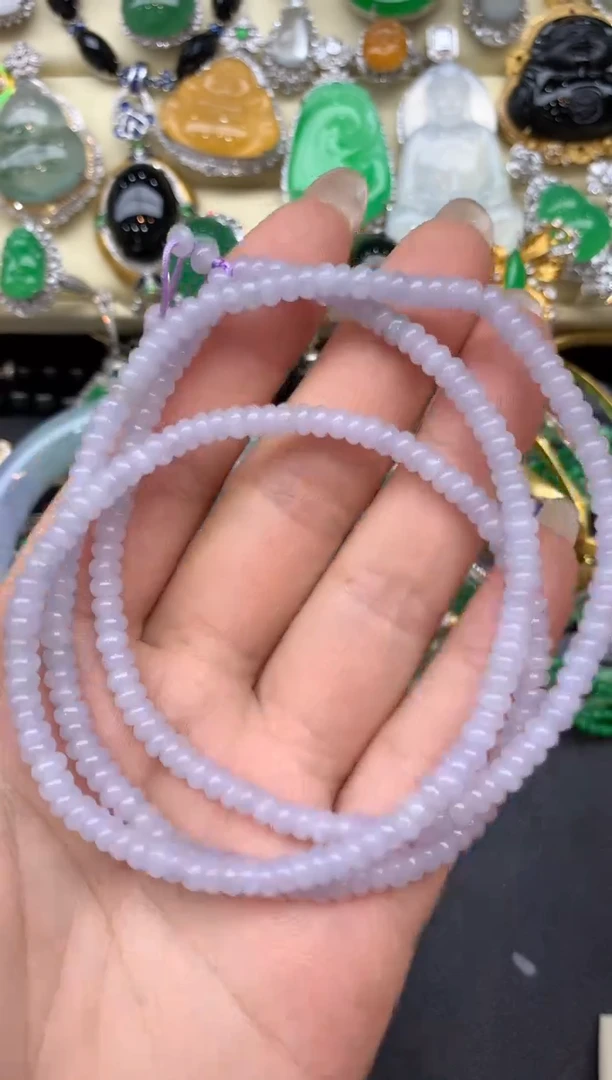 未镶嵌手串翡翠120-雪姐翡翠天天见