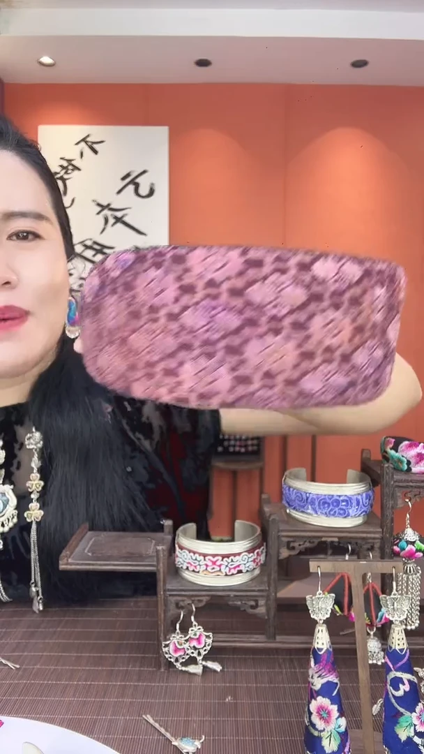 刺绣非遗手工刺绣发箍