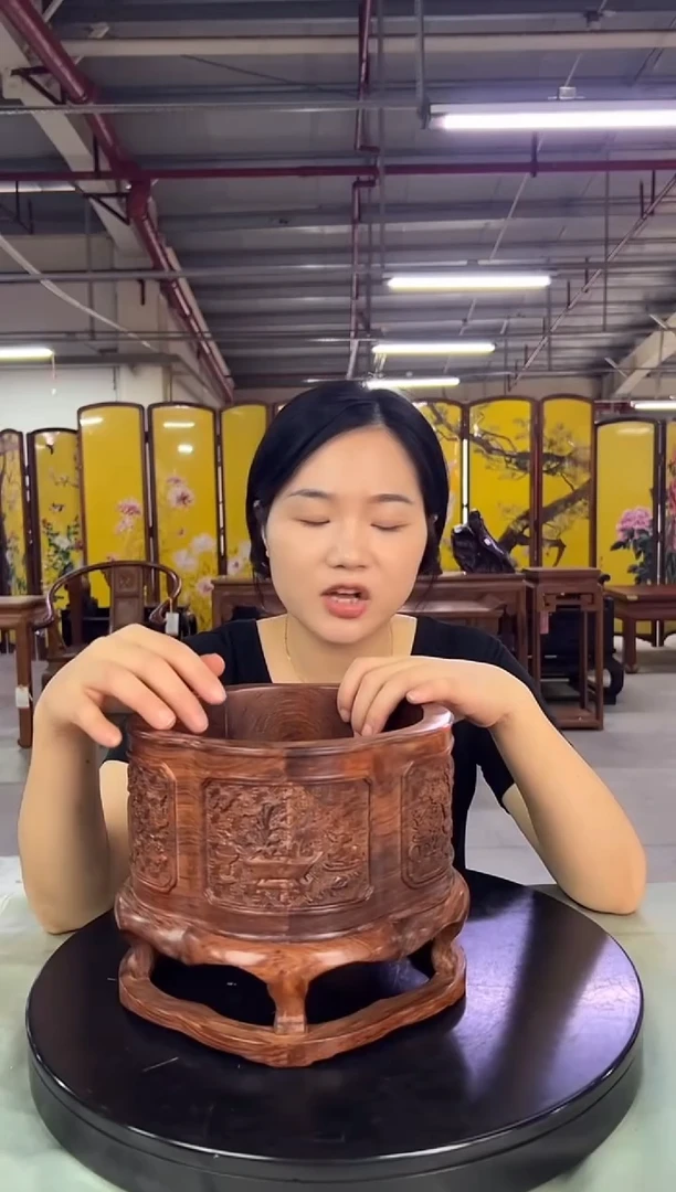 木小**头DZ1271-P7MK-梅花式桌上置物筒