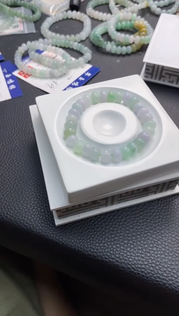 未镶嵌手串翡翠53天然A货翡翠手串