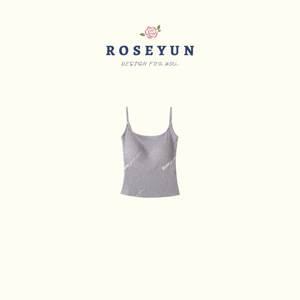 【Rose Yun】百搭天花板 带胸垫收副乳吊带背心 252029