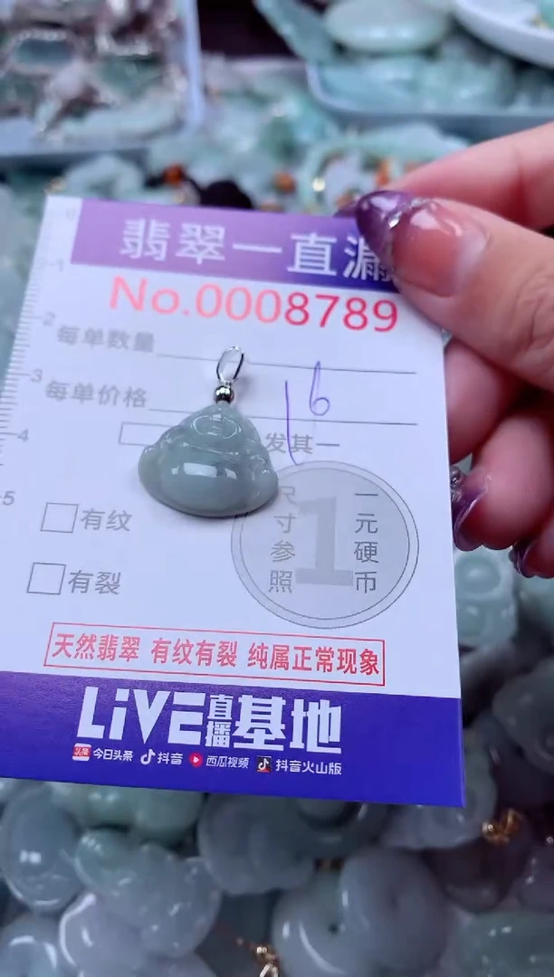 翡翠未镶嵌吊坠(不含链)8789