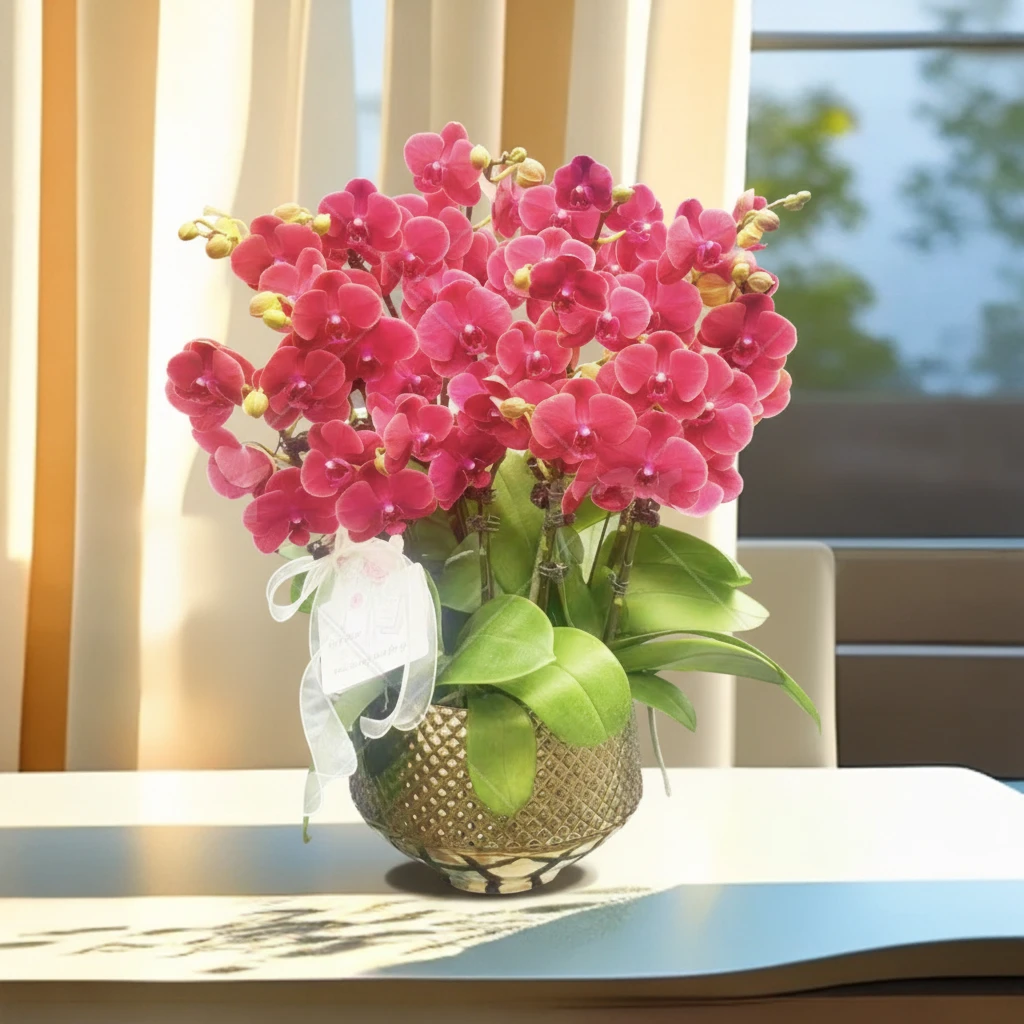 【蒙特勒】-梦茜儿的花坊-好养卧室耐养绿植带花带花苞开花