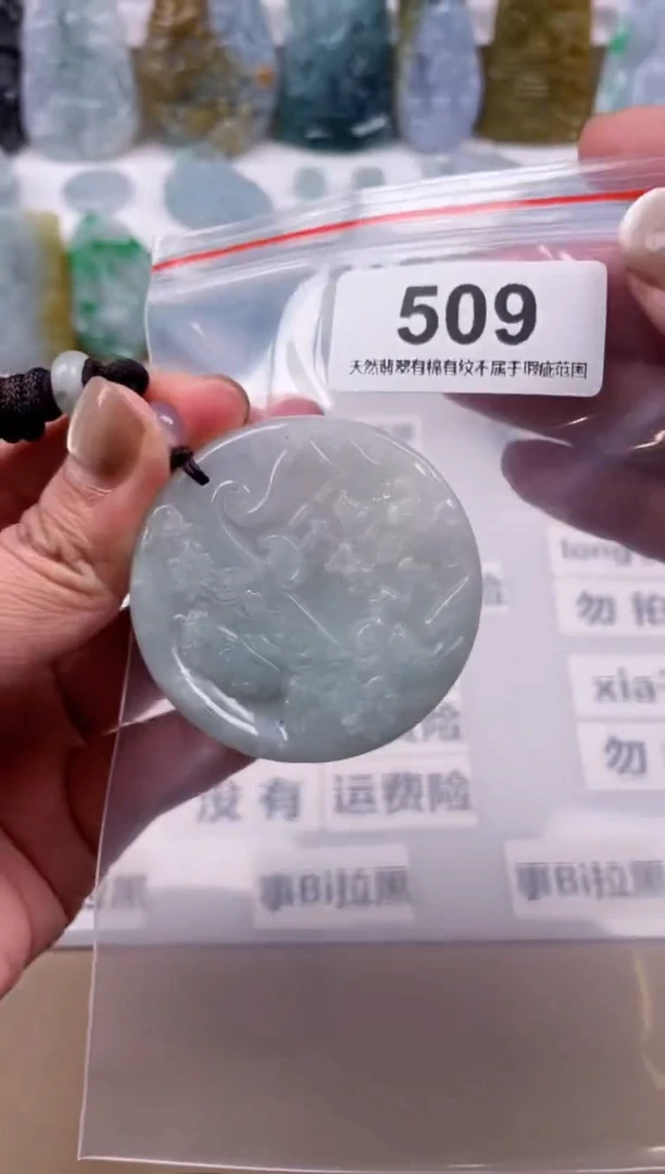 【闪购商品】翡翠颈饰未镶嵌天然缅甸A货翡翠509