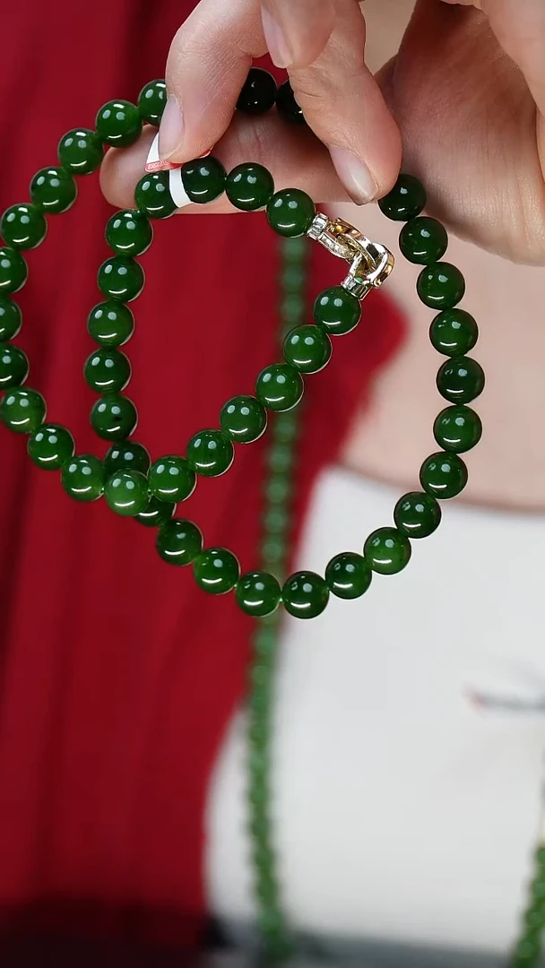 项链未镶嵌和田玉（碧玉）23