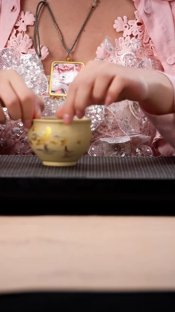茶壶紫砂黄段泥绘三生有幸杯子