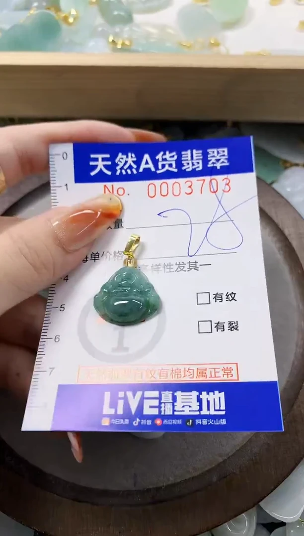 颈饰未镶嵌翡翠天然A货翡翠