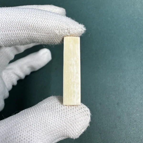 M1077天然猛犸牙一字三通 支持鉴定 假一罚四