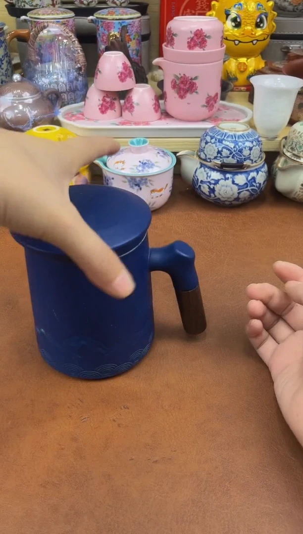 陶瓷茶具摆件旅行套组