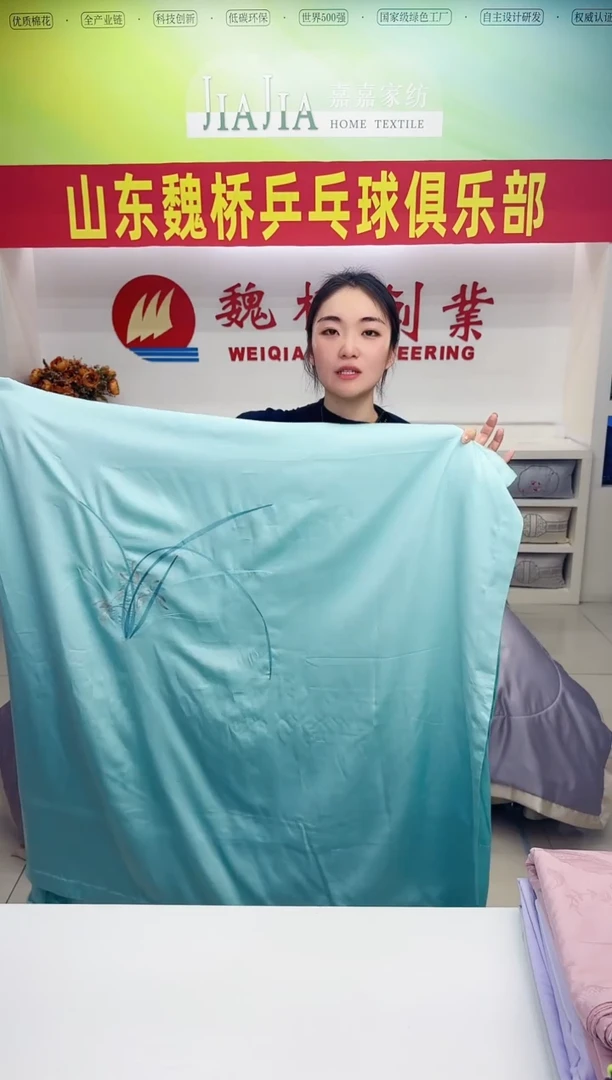 嘉嘉家纺天丝绣花四件套