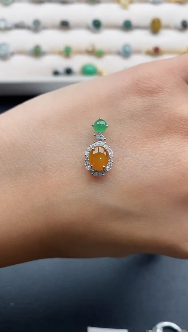 银S925镶嵌戒指翡翠33333333+1