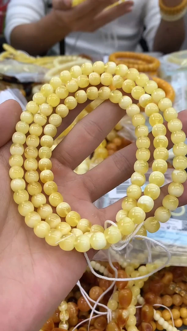 裸石蜜蜡未镶嵌链子