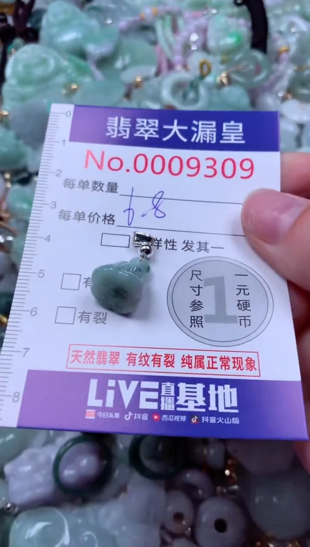 吊坠(不含链)未镶嵌翡翠9309