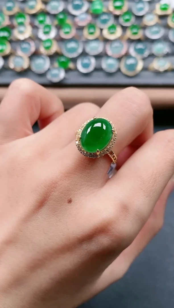 【闪购商品】翡翠戒指银S925镶嵌111111