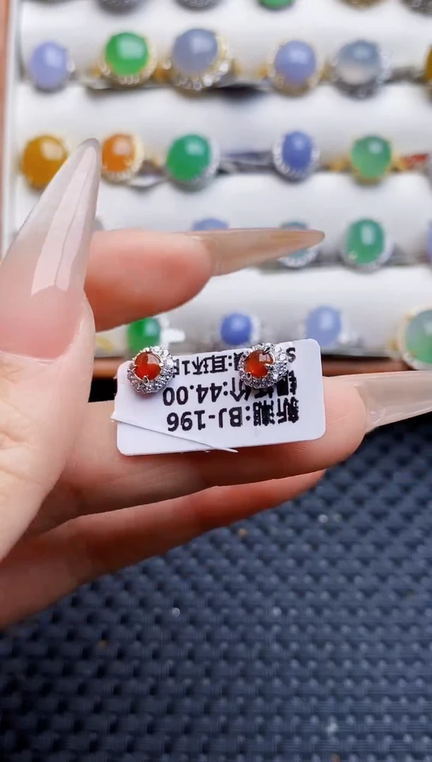 银S925镶嵌戒指翡翠2076