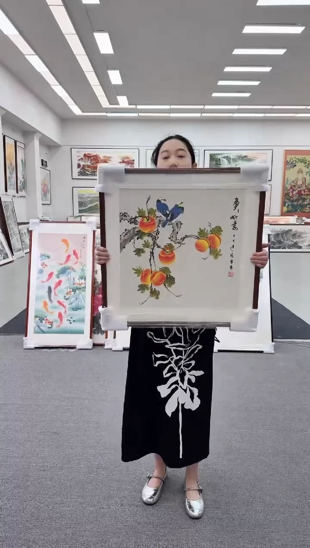国画手绘 事事如意 68*68