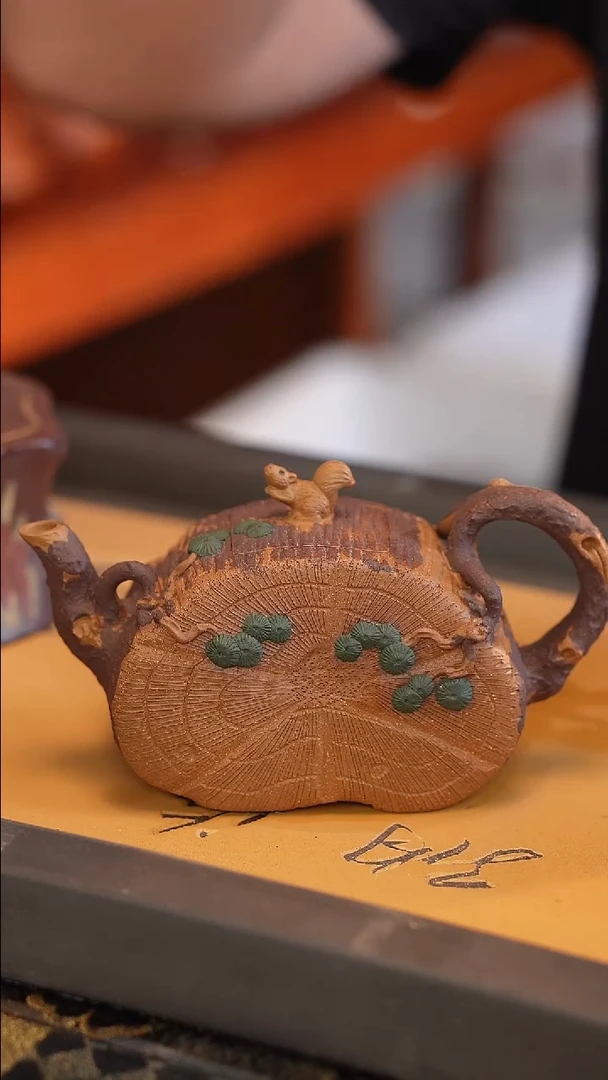 茶壶紫砂原矿手工制作