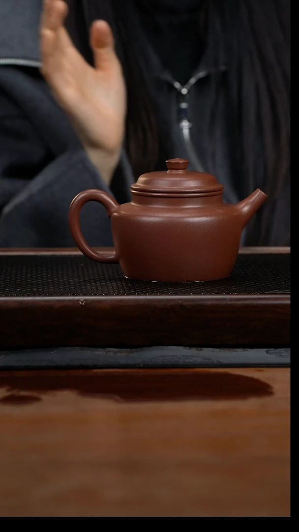 茶壶紫砂360cc黄龙山原矿底槽清德钟38