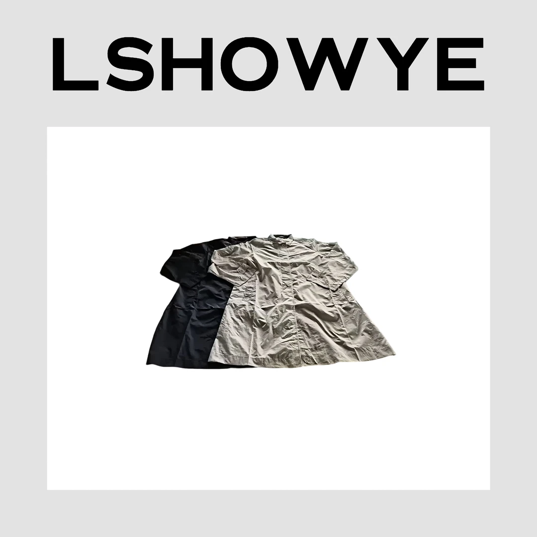 LSHOWYE｜设计师春夏新款中长款袖纽扣调节风衣款防晒外套 A98564