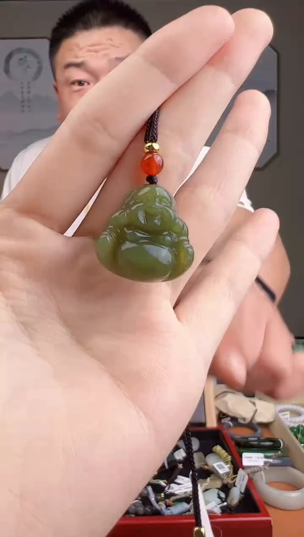 颈饰未镶嵌和田玉一物一证 拍一单发一个