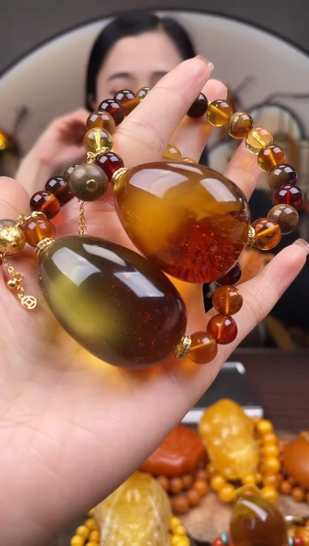 【闪购商品】琥珀裸石未镶嵌首饰 假1赔4（多样性发货1件