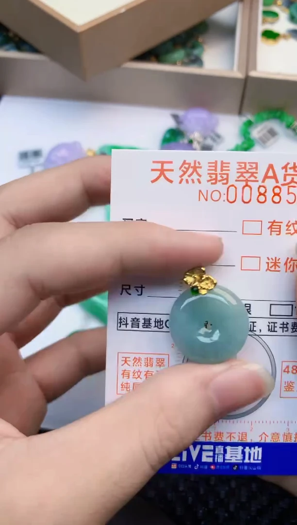 翡翠未镶嵌吊坠(不含链)1