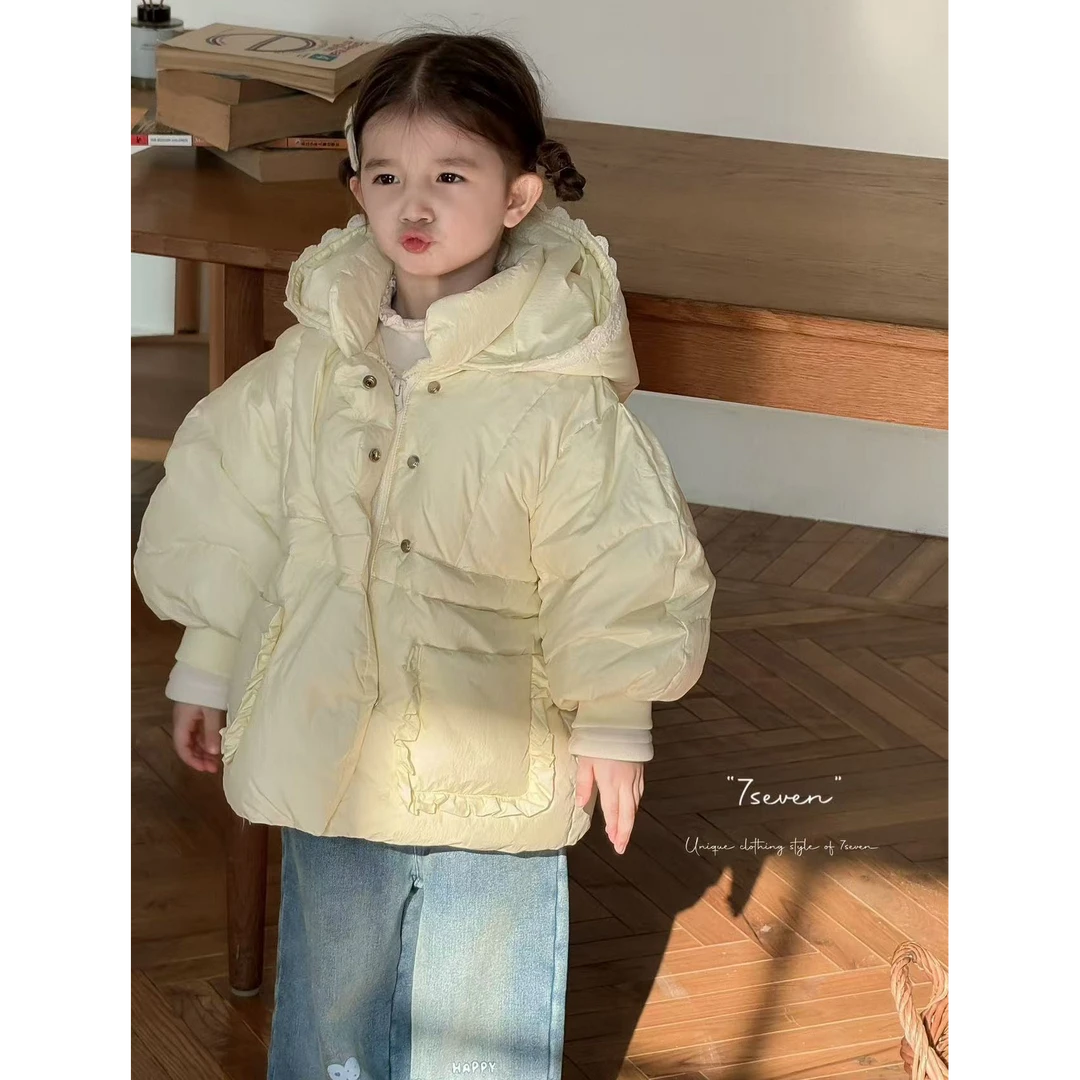 7seven超美黄色甜美羽绒服（90克重，98克）儿童洋气保暖秋冬韩版
