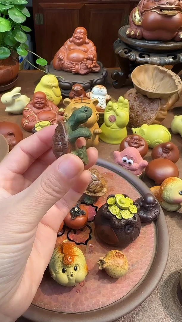 紫砂茶宠紫砂小爬爬龟