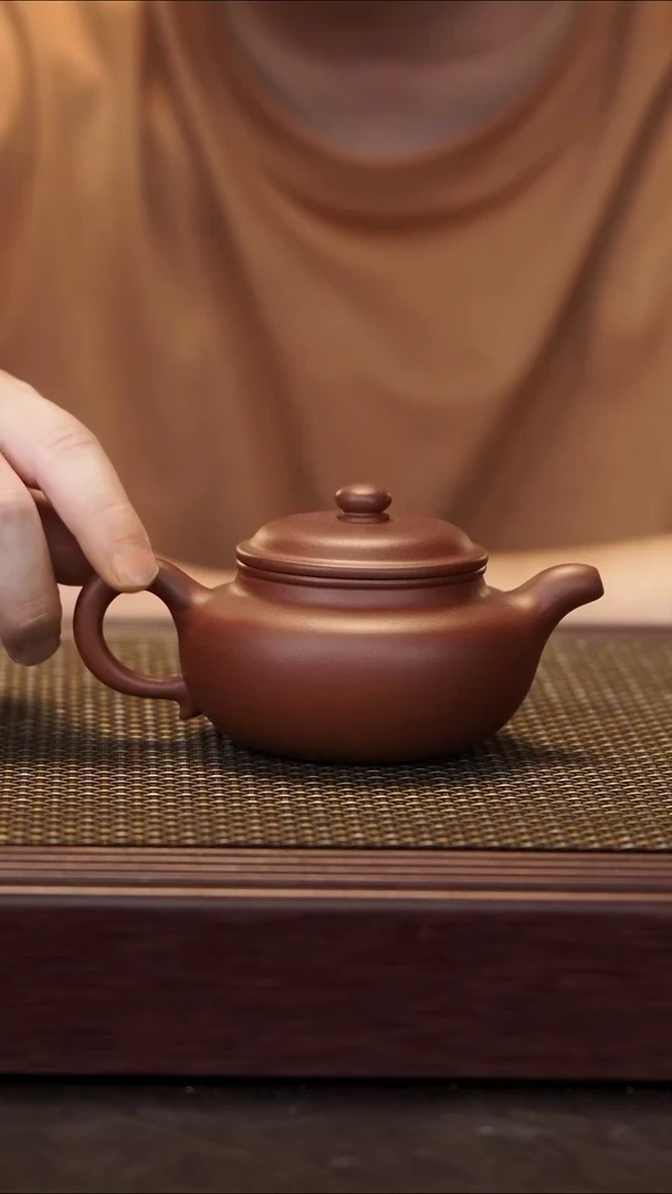 茶壶紫砂【润石堂】全手工精品 大亨仿古 220cc