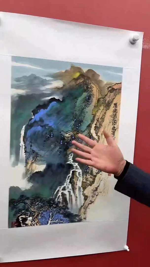 国画闫辉-2.7平尺-山水-补书