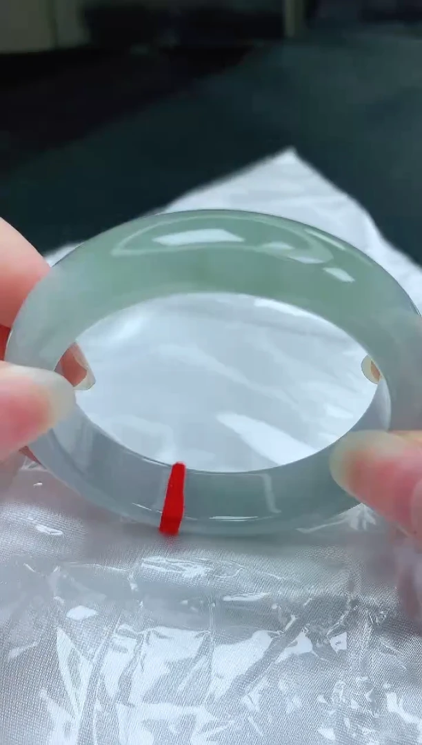 翡翠手镯未镶嵌缅甸天然A货手镯5354