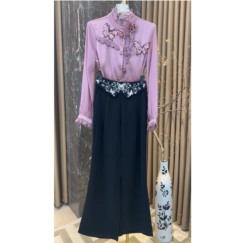 【芙娜妮轻奢】新款小众设计衬衫气质显瘦名媛女装两件套F2510251