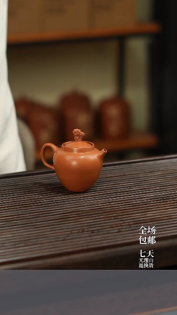云水山涧建水紫陶微瑕复烧  茶壶 015