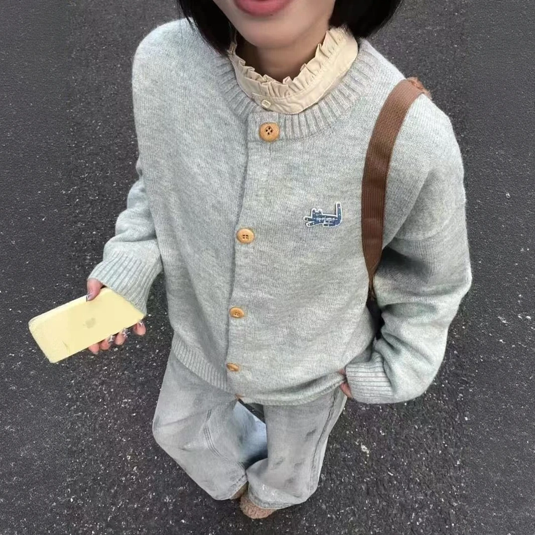 软糯日系高级感毛衣外套女2025秋冬新款宽松慵懒风百搭针织开衫