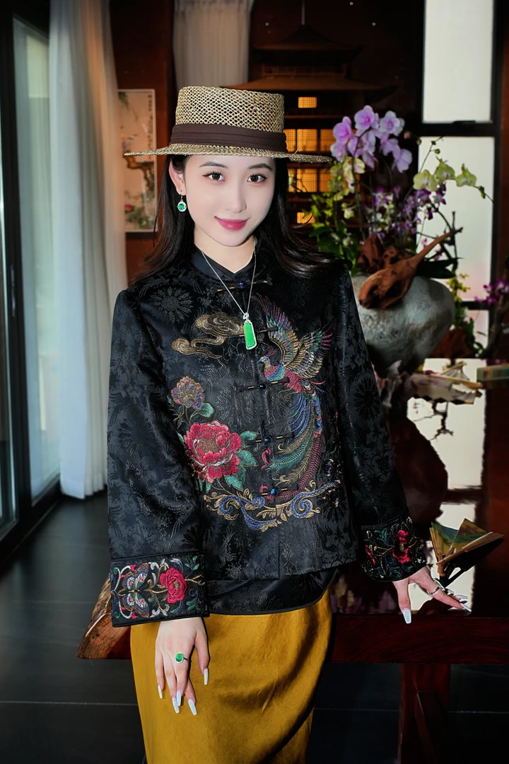 蓝大【栖​​岚​​​​】新中式桑蚕丝外套5607