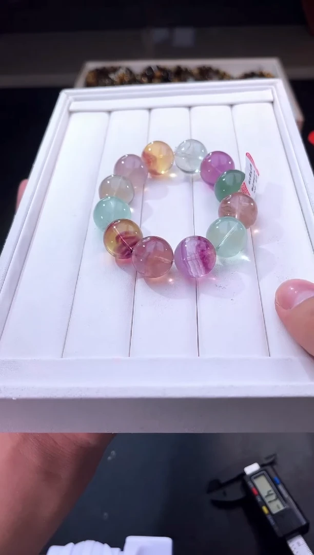 /未镶嵌萤石011彩萤石18mm/多样性发一