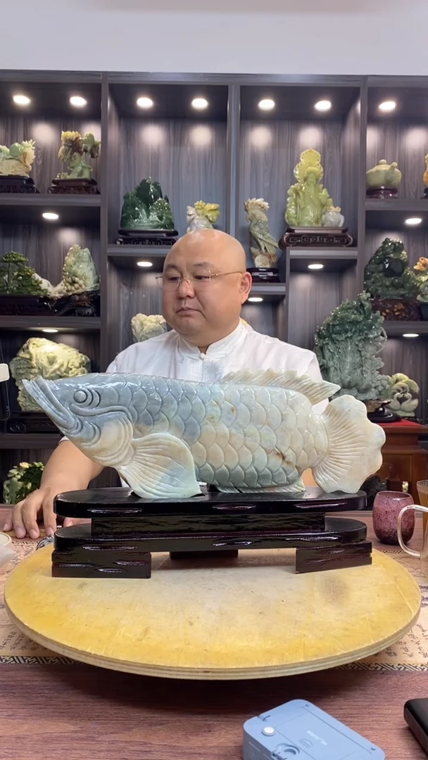 玉持**恒 玉岫岩料手工雕刻摆件居家装饰送礼一物一图