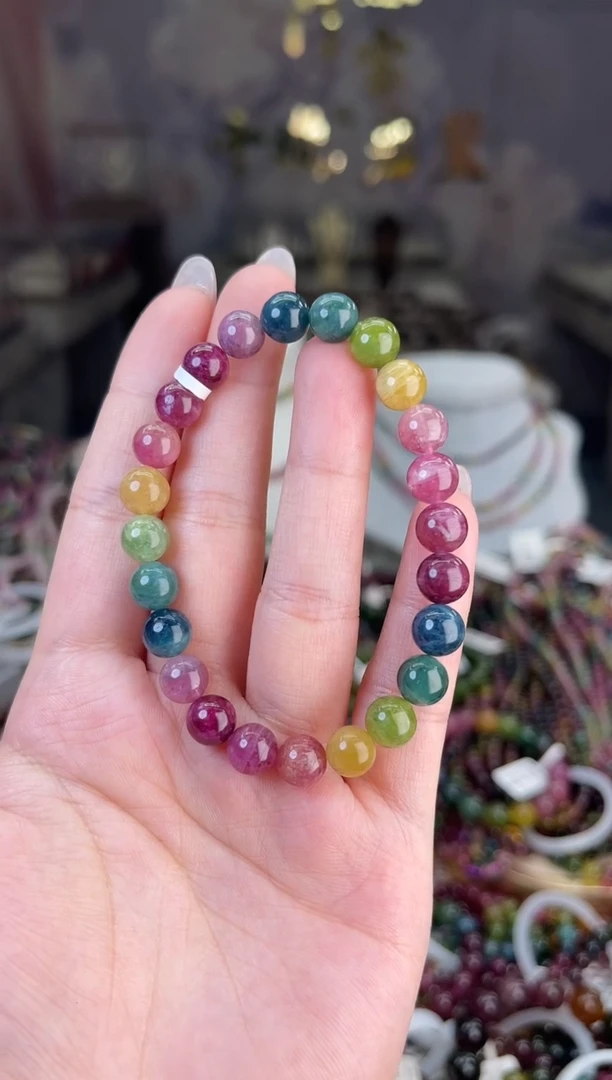 【闪购商品】/未镶嵌碧玺7mm+碧玺单圈多样性发货